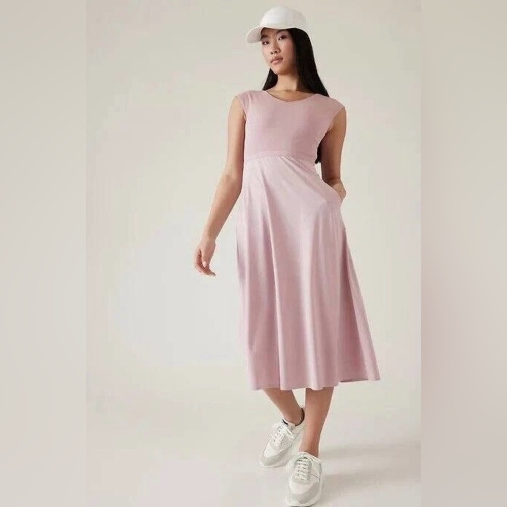 Athleta Pink Cutout Dress XL